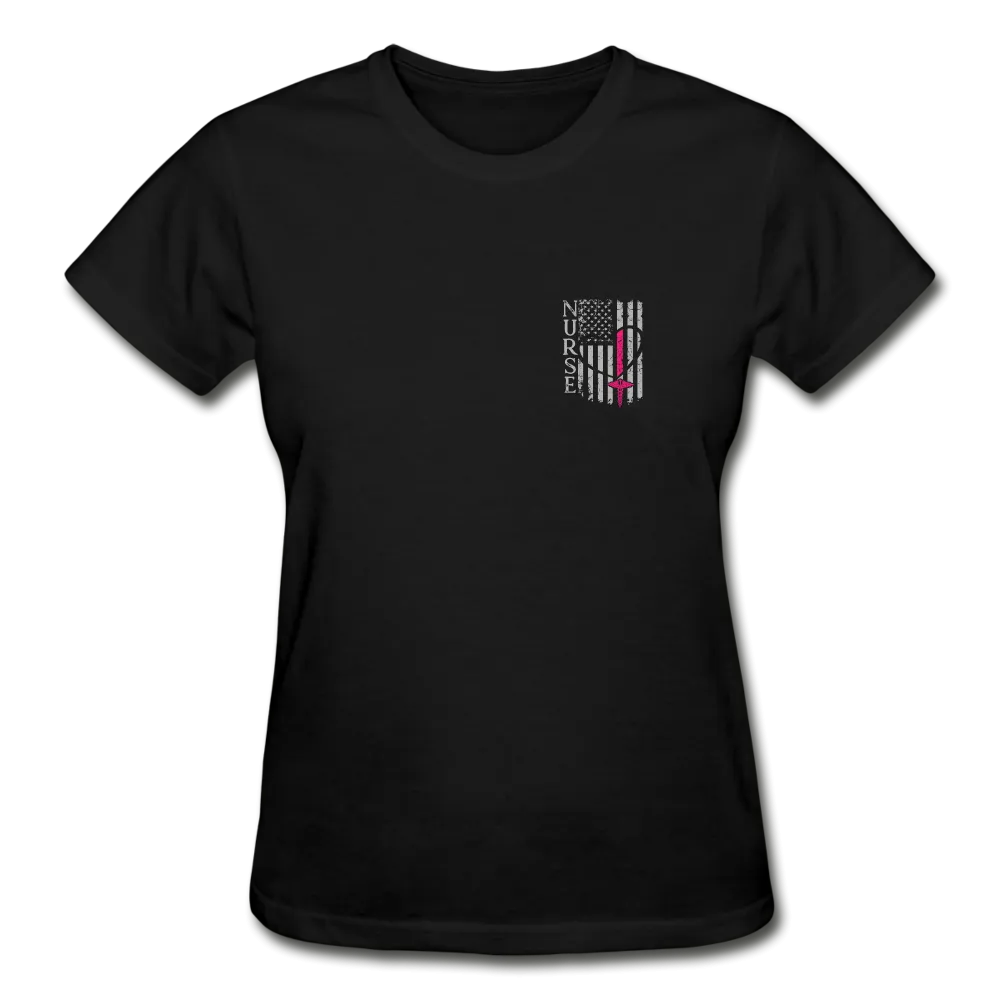 Nurse Flag Gildan Ultra Cotton Ladies T-Shirt (CK1213)