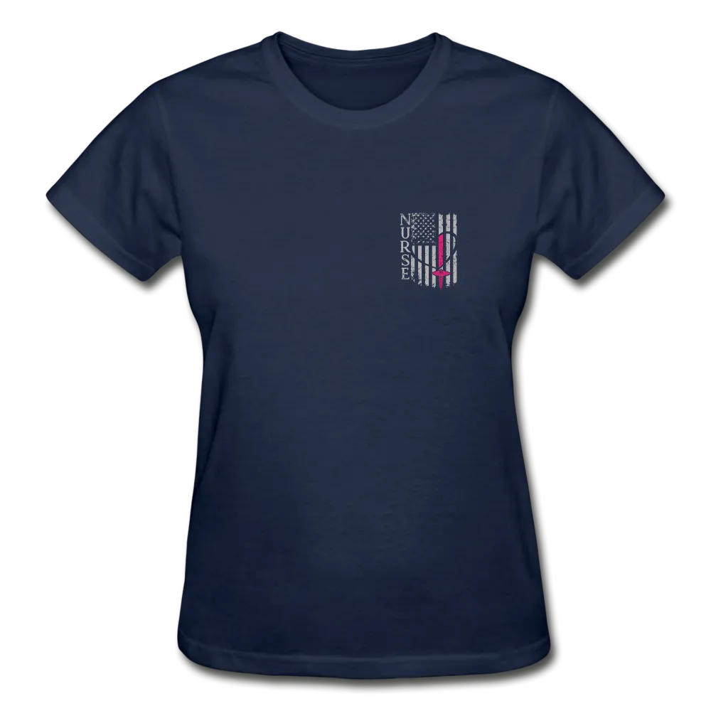 Nurse Flag Gildan Ultra Cotton Ladies T-Shirt (CK1213)