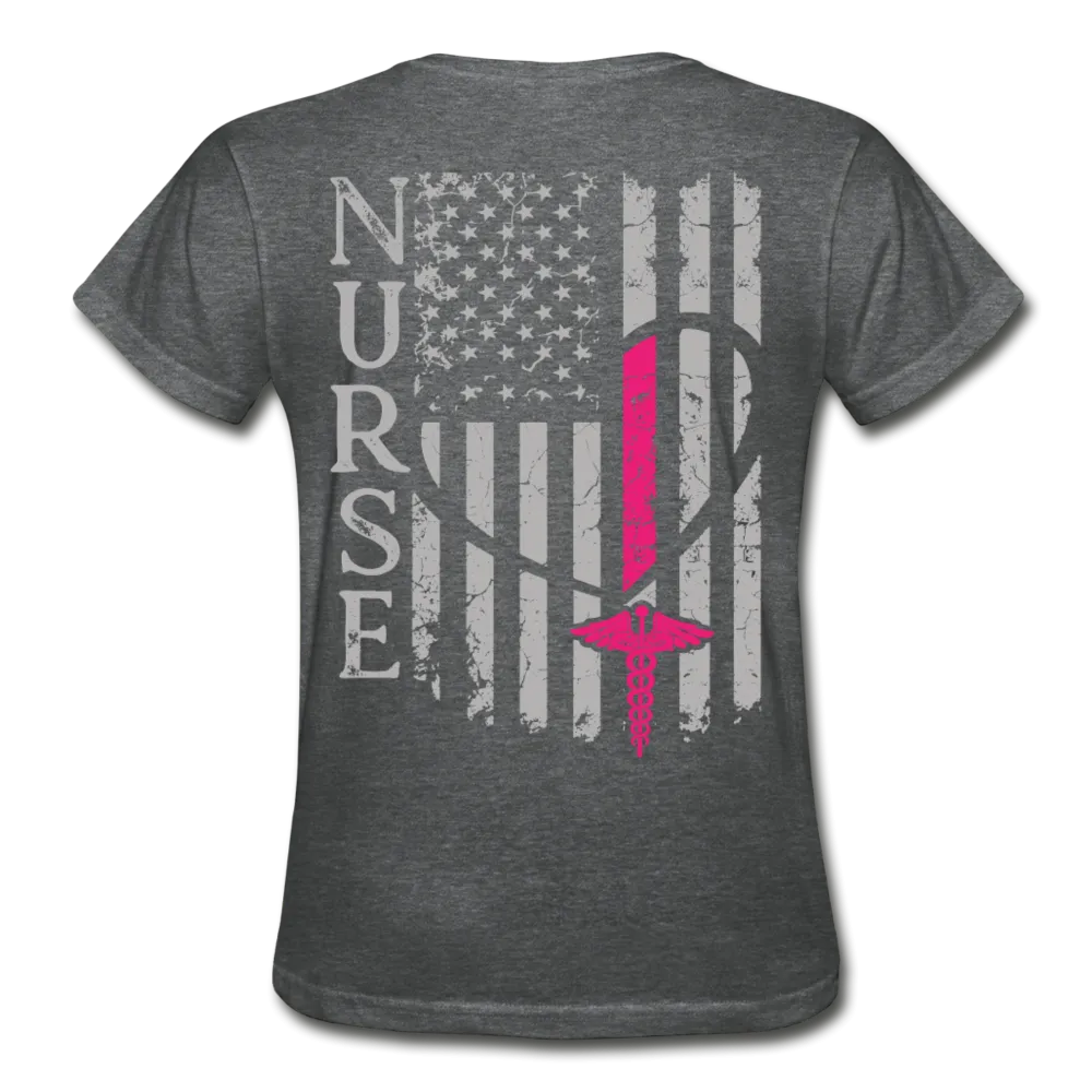 Nurse Flag Gildan Ultra Cotton Ladies T-Shirt (CK1213)