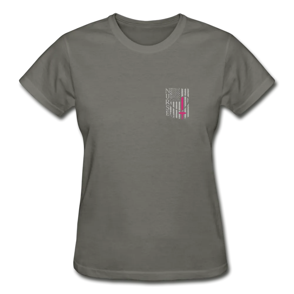 Nurse Flag Gildan Ultra Cotton Ladies T-Shirt (CK1213)