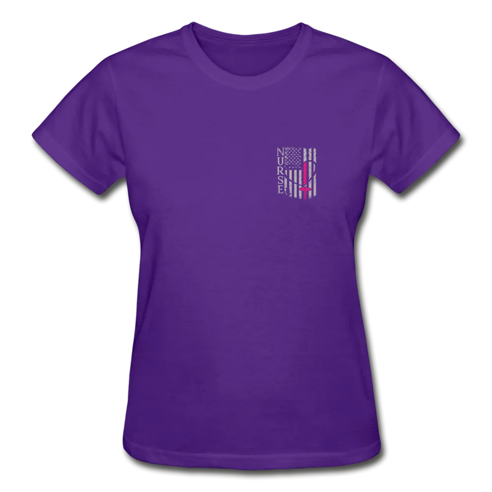 Nurse Flag Gildan Ultra Cotton Ladies T-Shirt (CK1213)