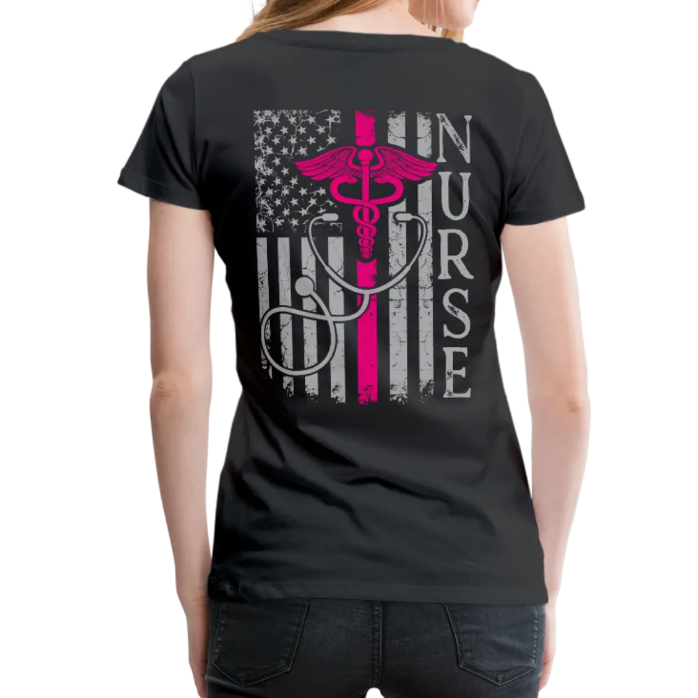 Nurse Flag Women’s Premium T-Shirt (CK1642)