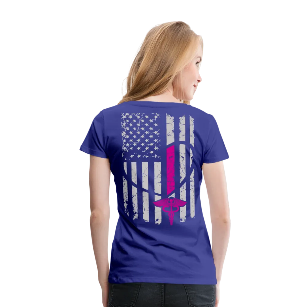 Nurse Flag Women’s Premium T-Shirt  (CK1818) updated