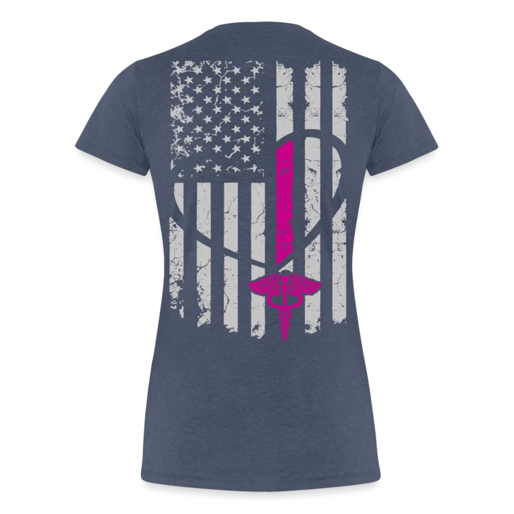 Nurse Flag Women’s Premium T-Shirt  (CK1818) updated