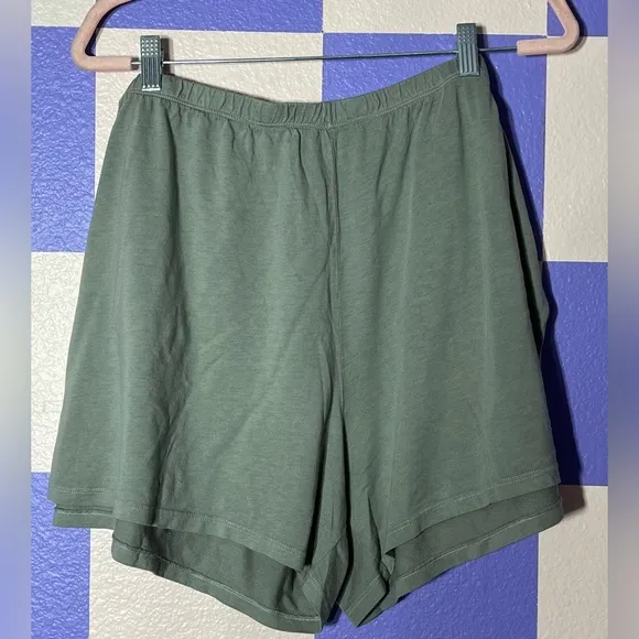 NWT Mate The Label FULL SET Tencel Sleep Tank   Shorts in Sage Green - Size 3X
