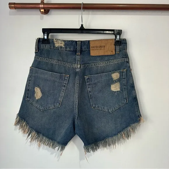 NWT One Teaspoon High Rise Colorado Bonita Fray Shorts