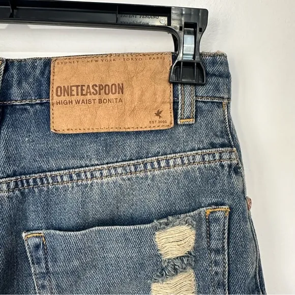 NWT One Teaspoon High Rise Colorado Bonita Fray Shorts