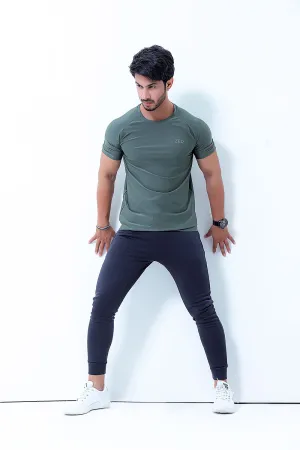 Olive Dry-Fitt Poly Tee