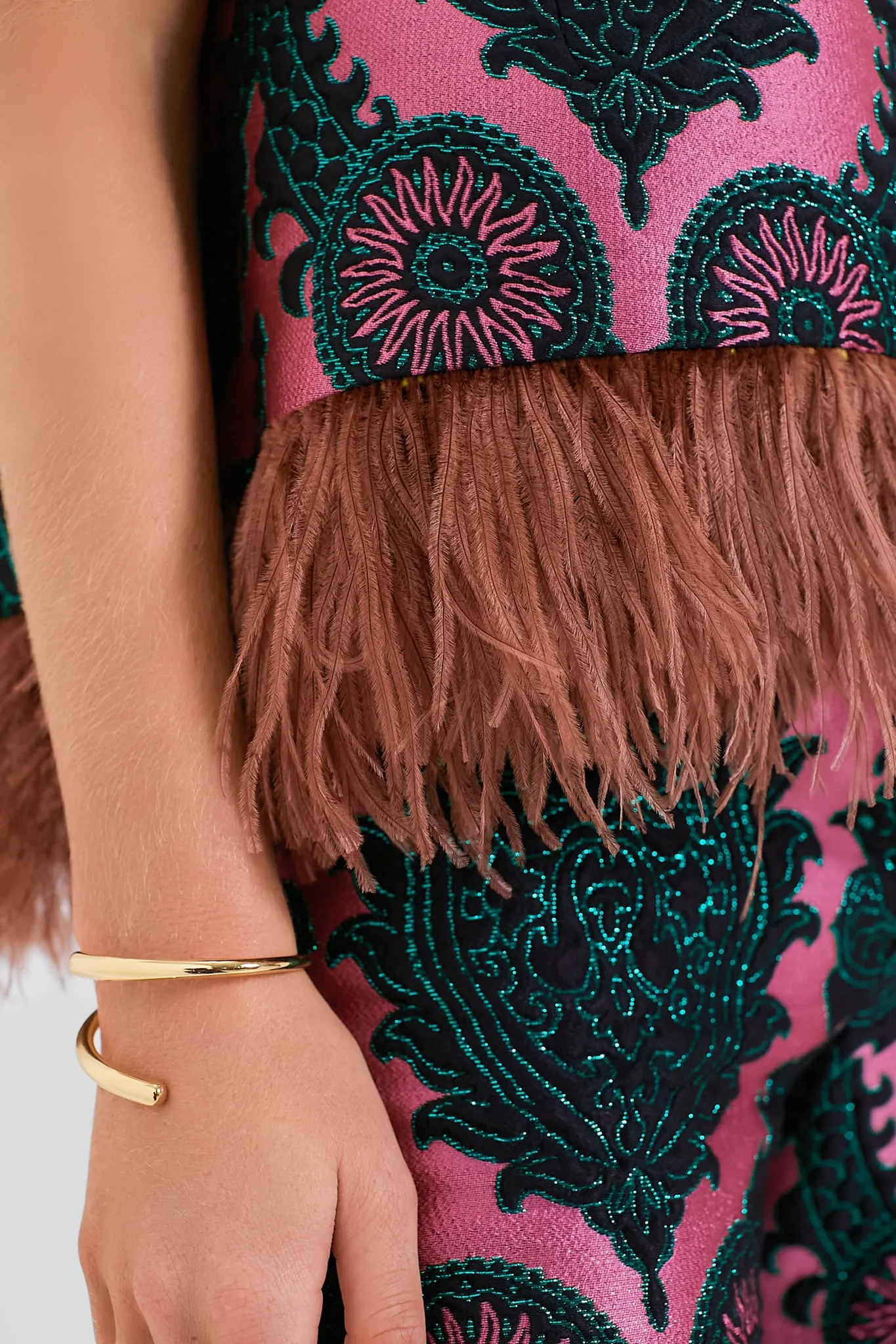 Oltrarno La Scala Top with Feathers
