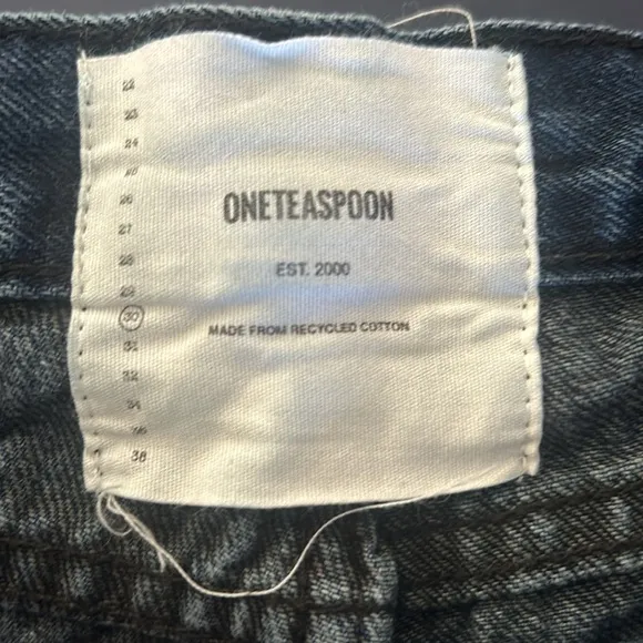 ONE TEASPOON -STONED COWBOY DUKES LOW WAIST DENIM SHORTS