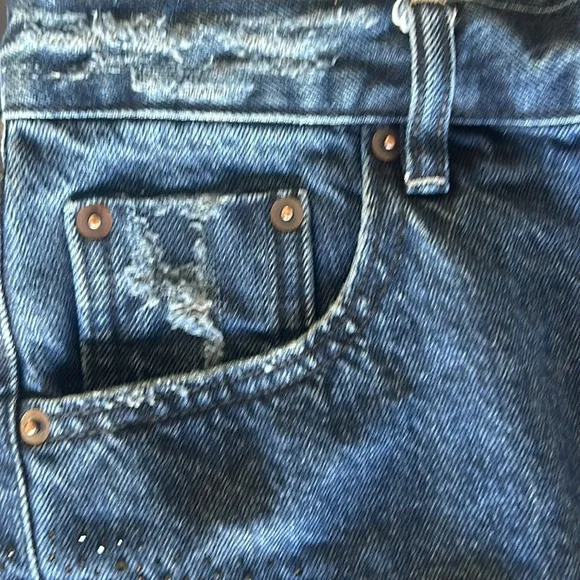 ONE TEASPOON -STONED COWBOY DUKES LOW WAIST DENIM SHORTS