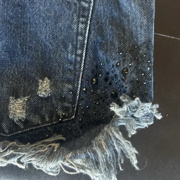 ONE TEASPOON -STONED COWBOY DUKES LOW WAIST DENIM SHORTS
