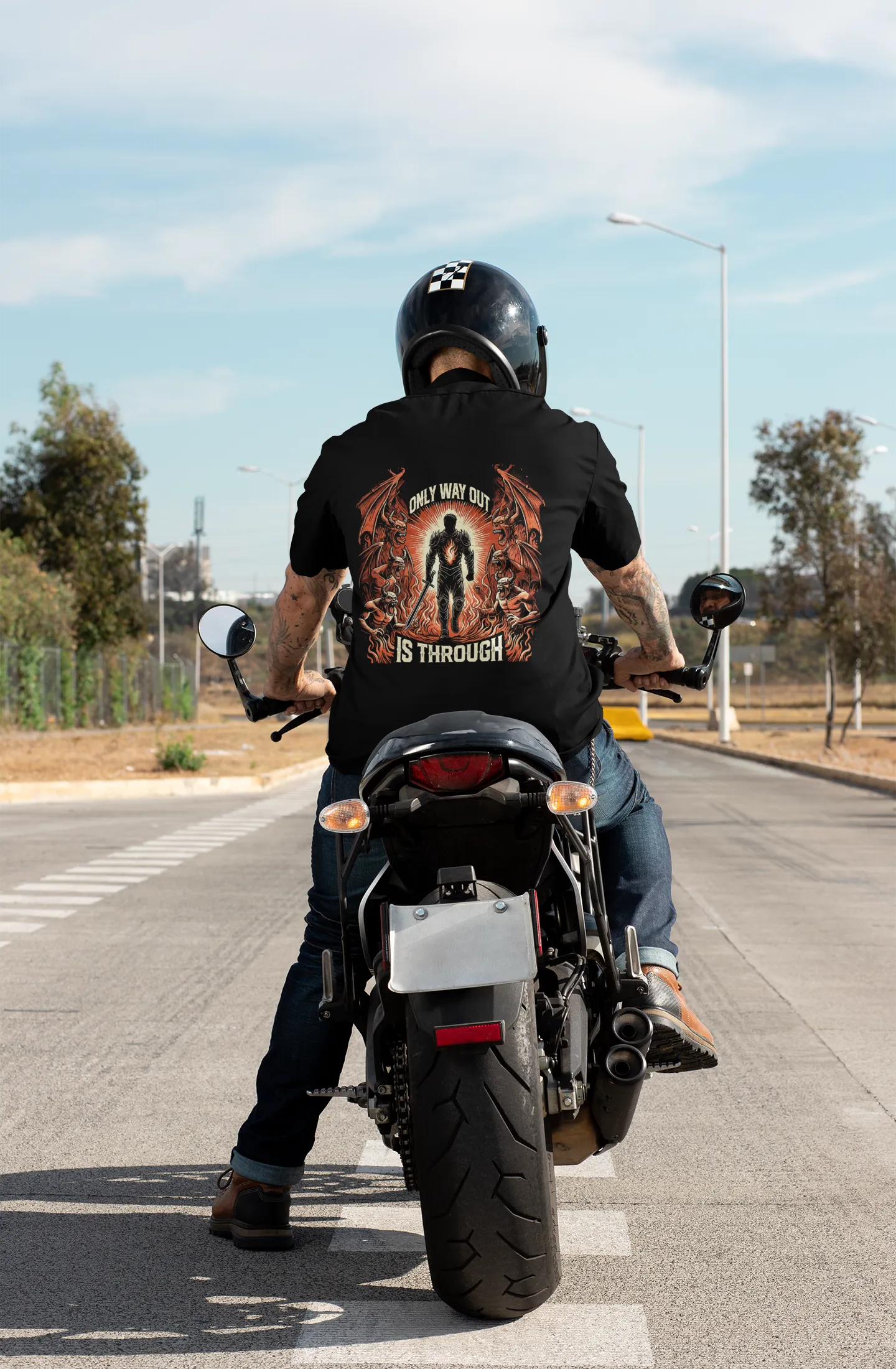 Only Way Out Is Through - Rise Sovereign T-Shirt - Spiritual Warrior