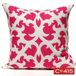 Open Trellis Pillow - Pink