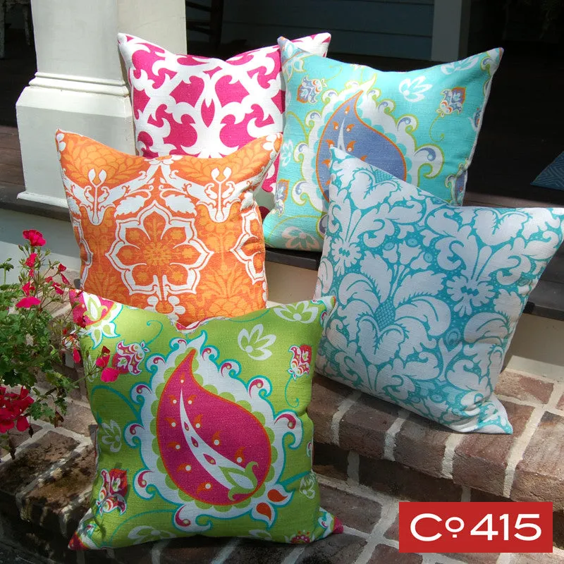 Open Trellis Pillow - Pink