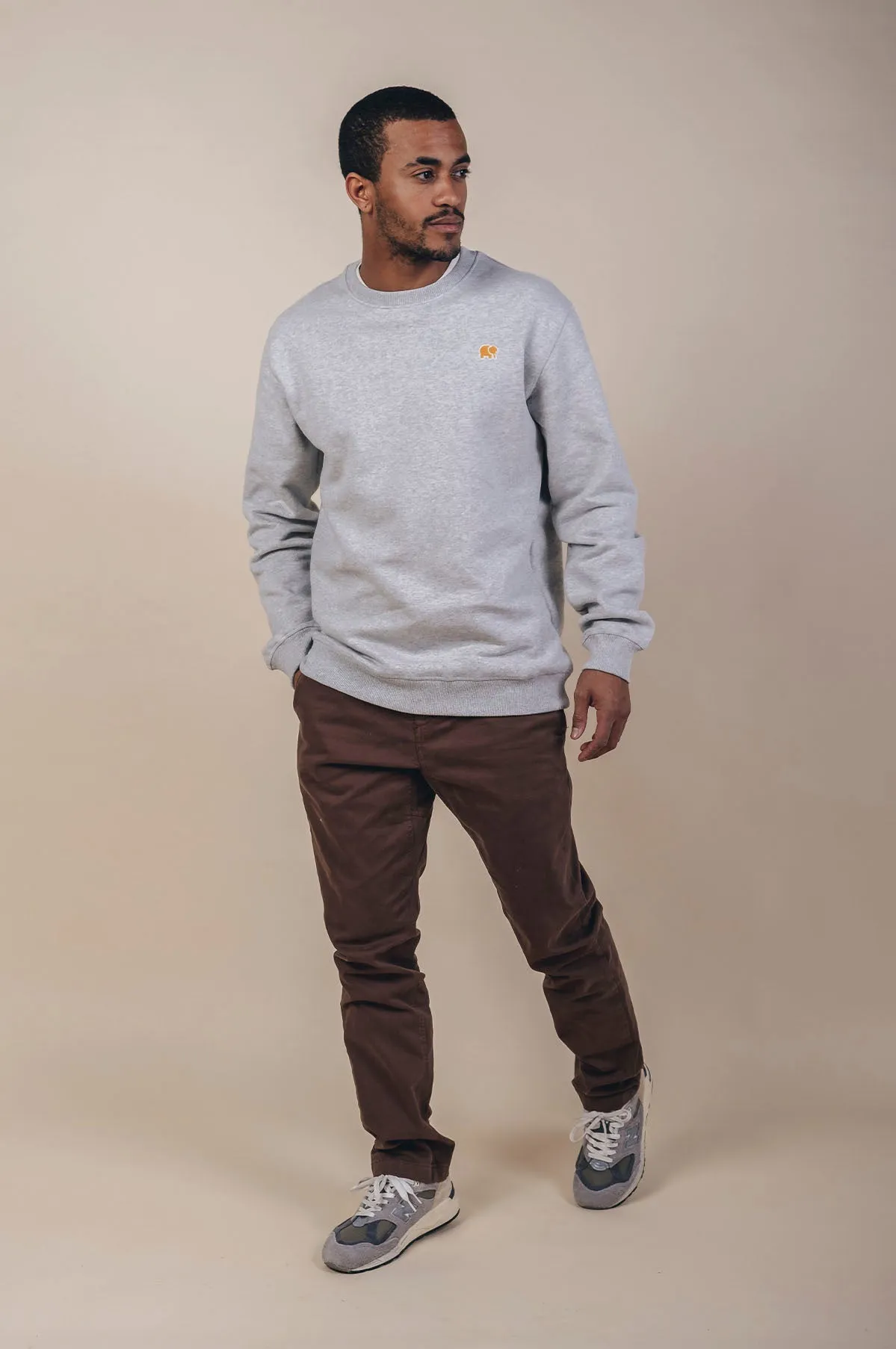Organic Essential Sweater Heather Grey