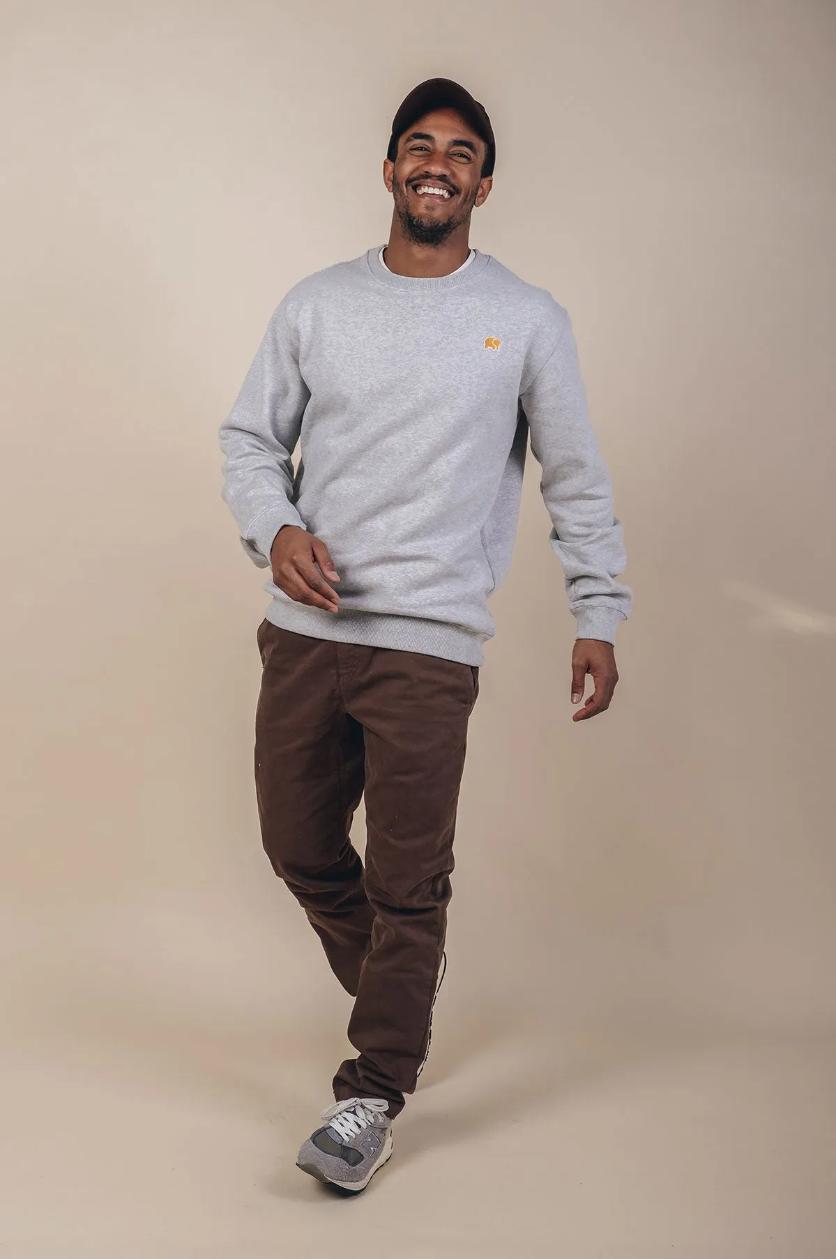 Organic Essential Sweater Heather Grey