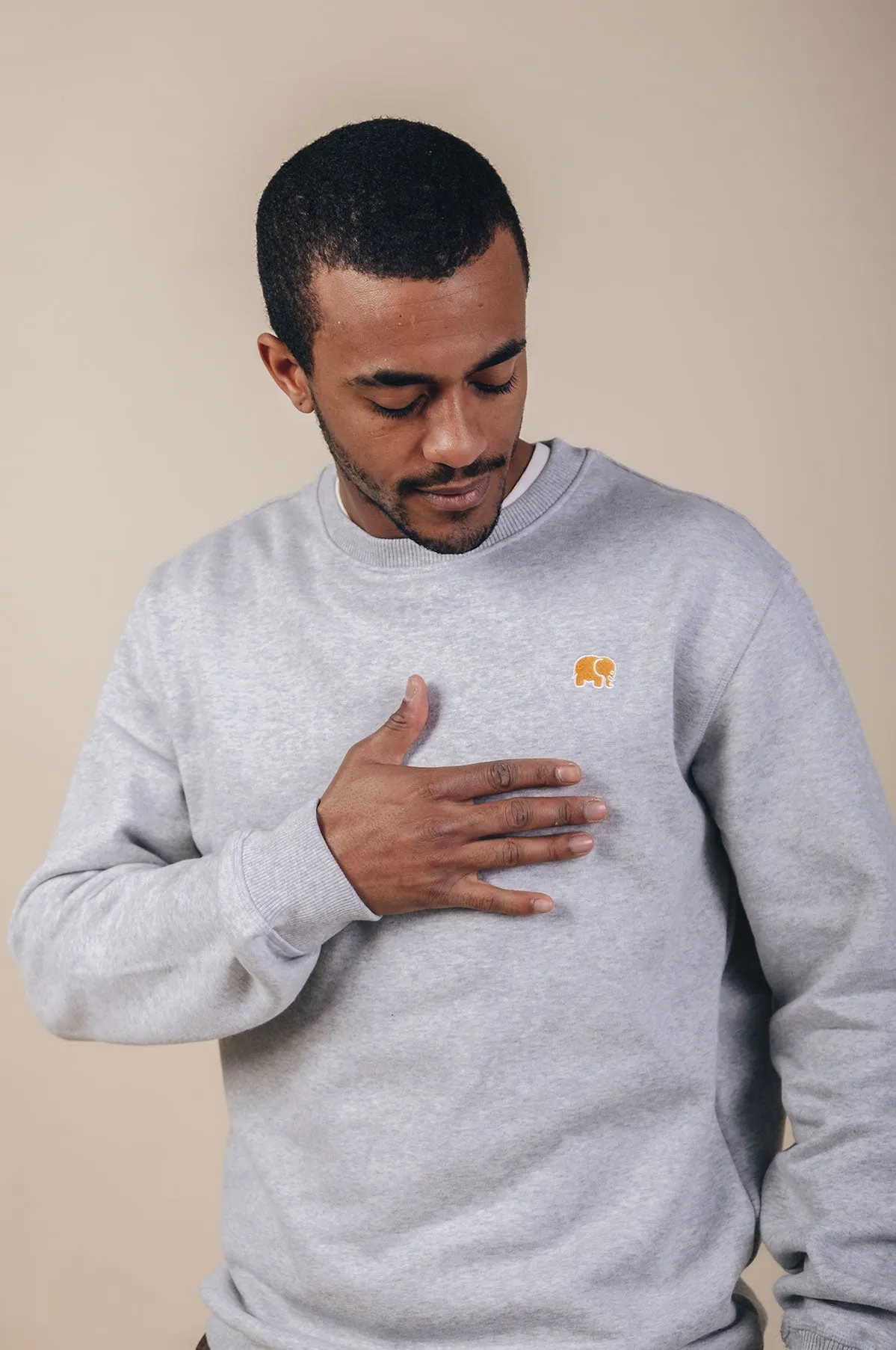 Organic Essential Sweater Heather Grey