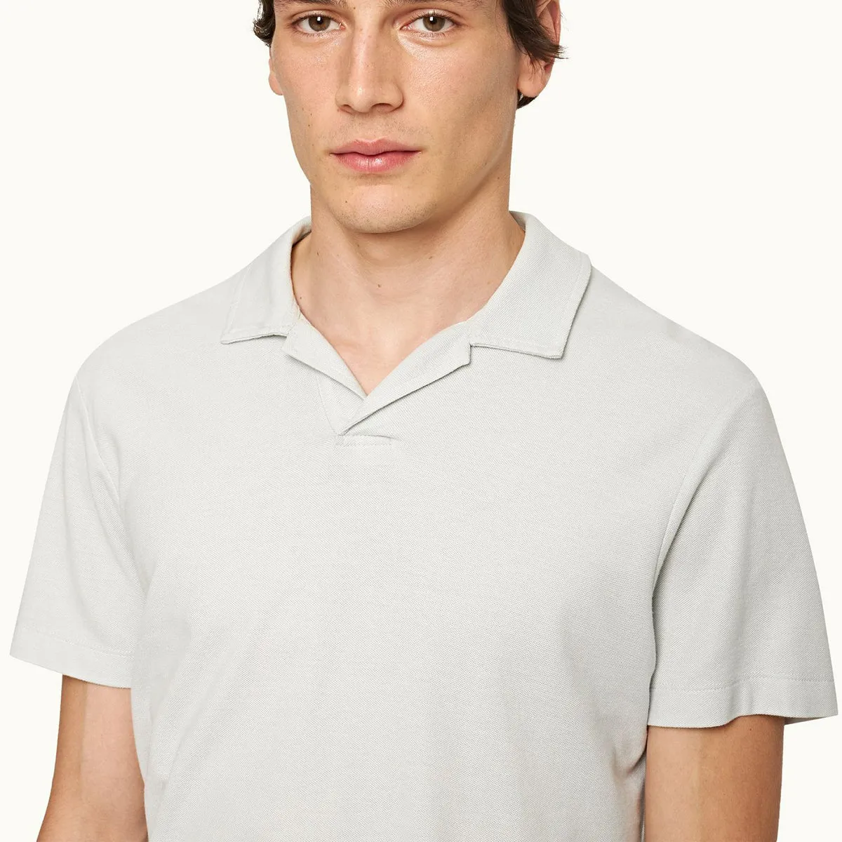 Orlebar Brown - Felix Polo Shirt in White Jade