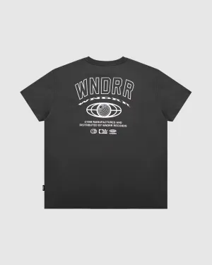 OUTLET BOX FIT TEE - FADED BLACK