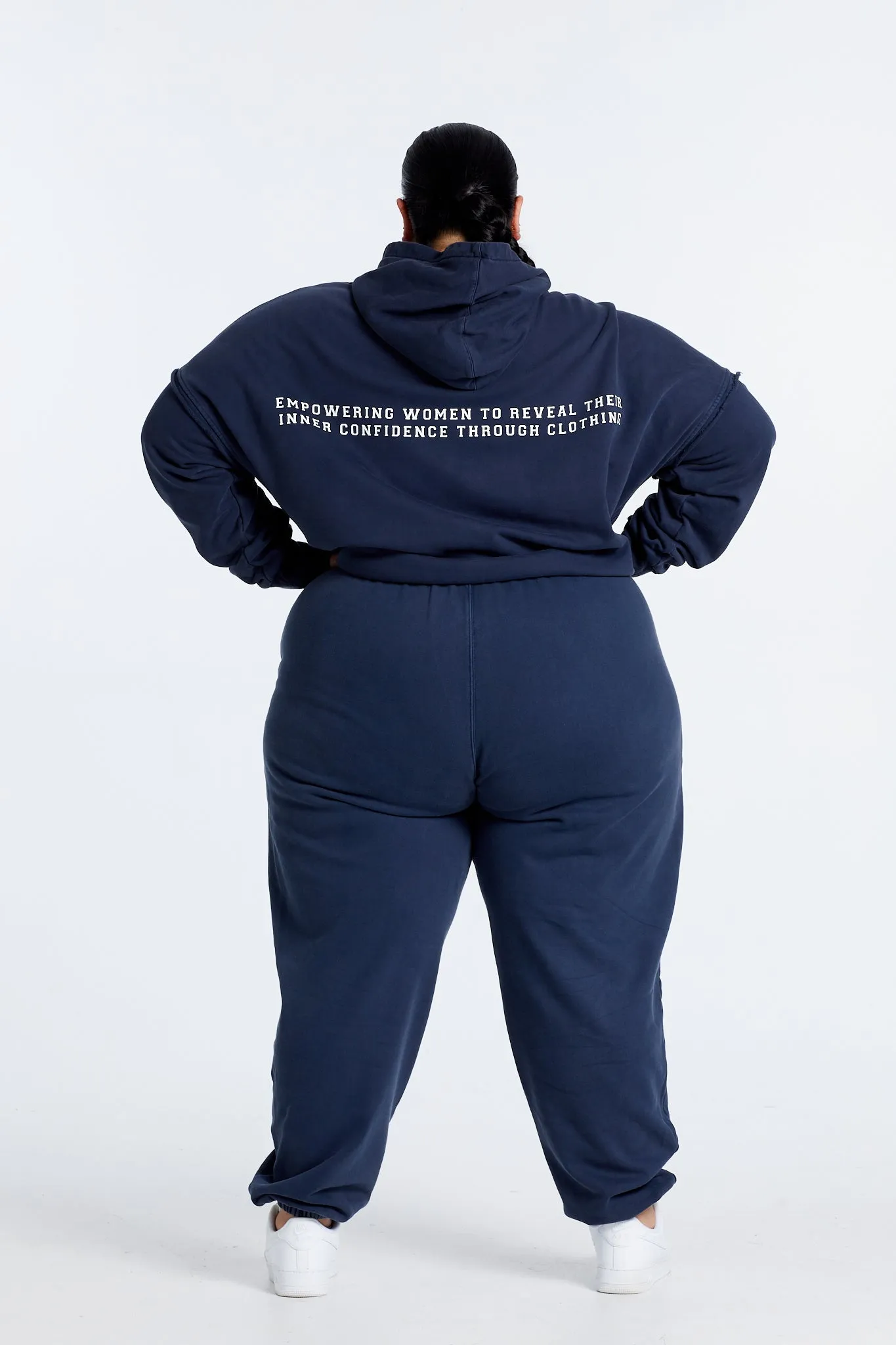 OVERSIZED WASHED TRACKPANTS NAVY
