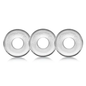 OXBALLS Ringer, 3-Pack Of Do-Nut-1 - Clear