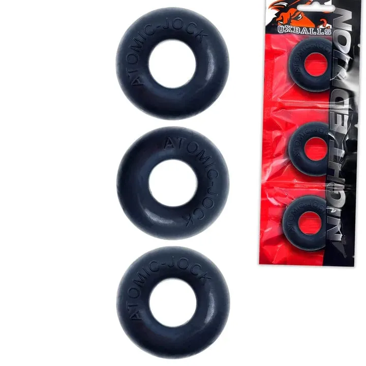 Oxballs Ringer, Cockring 3-Pack - Plus Silicone Special Edition - Night