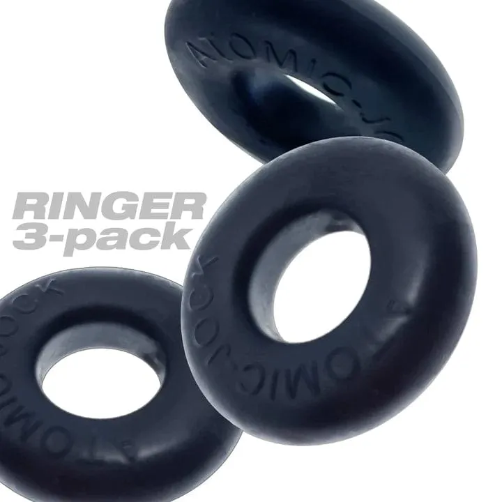 Oxballs Ringer, Cockring 3-Pack - Plus Silicone Special Edition - Night