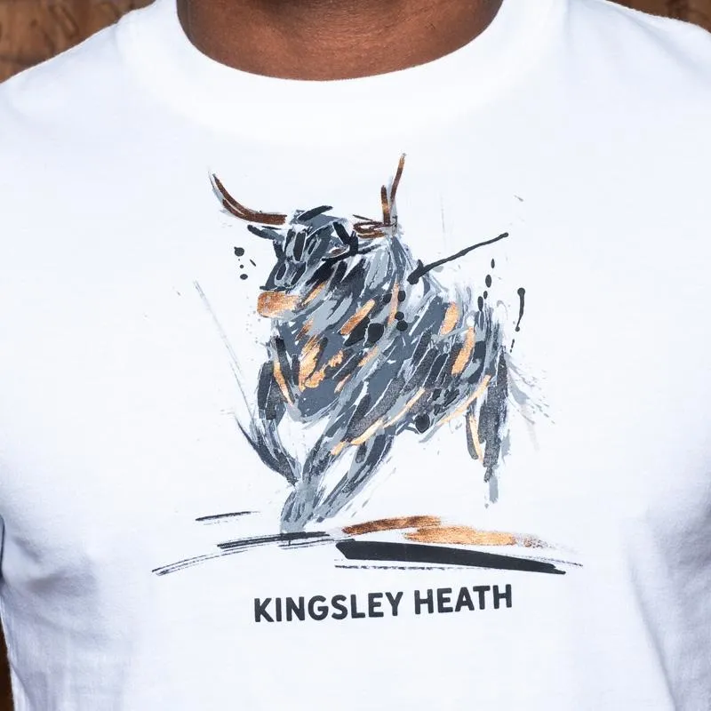 Paint Splosh Bull Crew Tee - Pelican