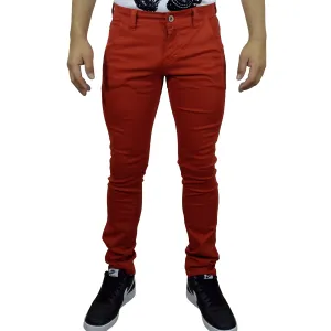 Pantalón Drill Moda Para Hombre - Naranja