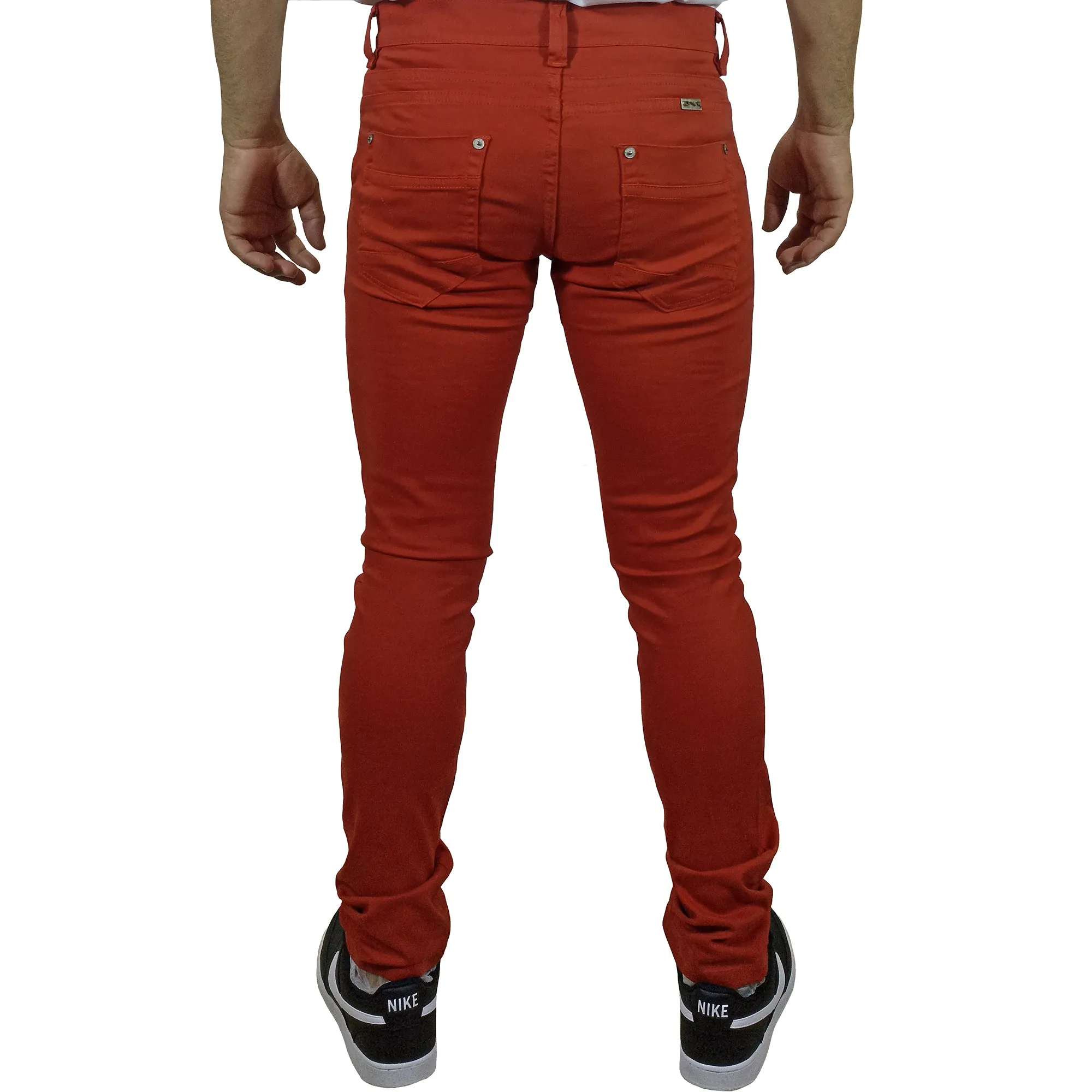 Pantalón Drill Moda Para Hombre - Naranja