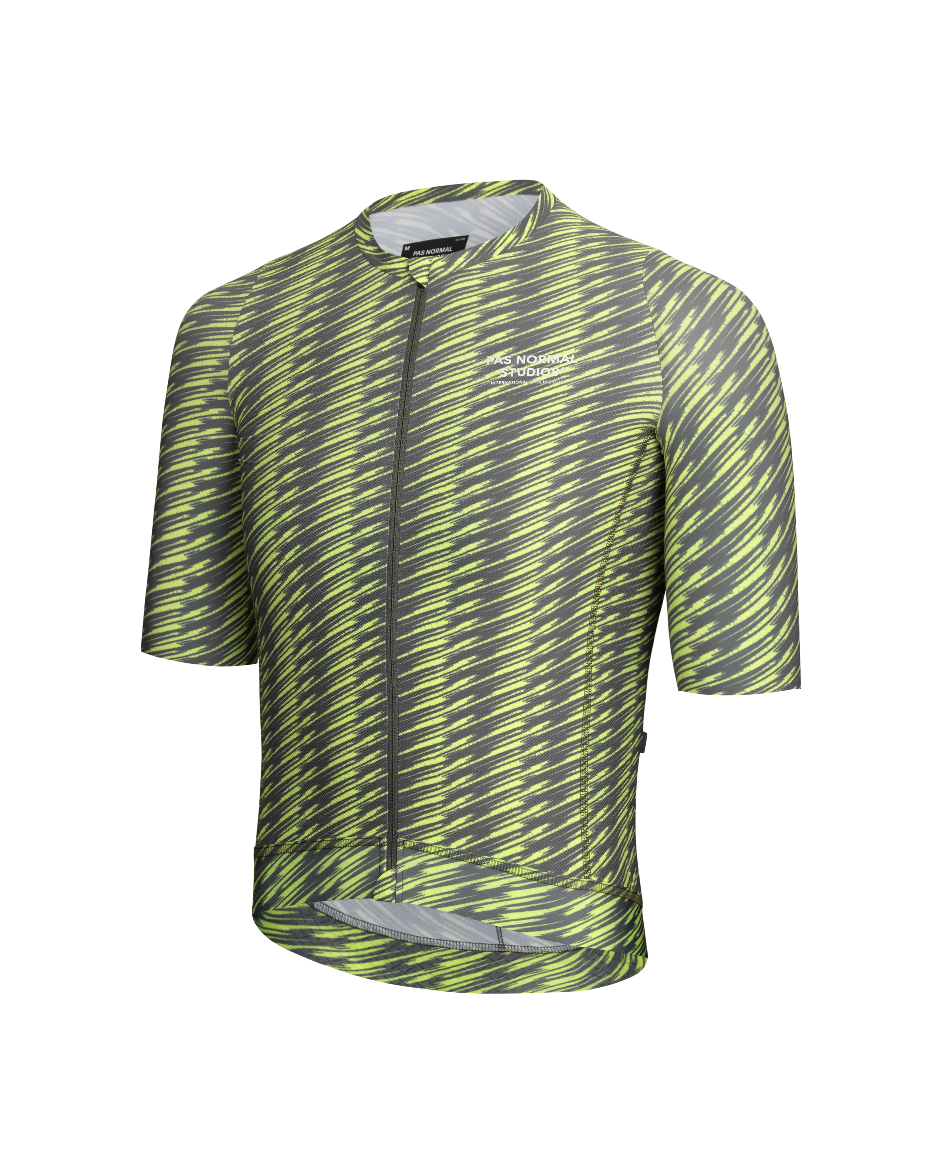 Pas Normal Studios - Solitude Jersey - Dark Moss/Lime Green
