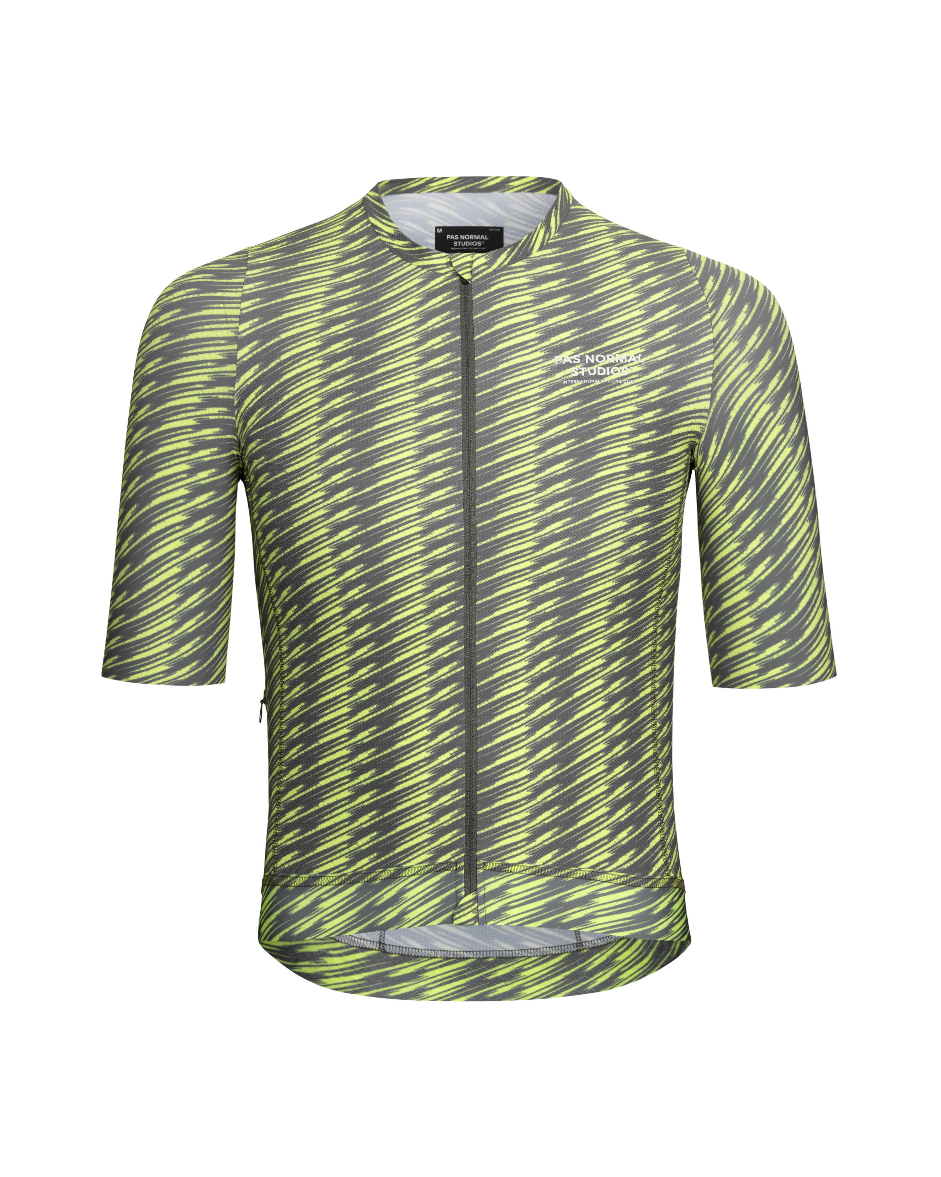 Pas Normal Studios - Solitude Jersey - Dark Moss/Lime Green