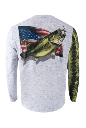 Patriot Largemouth Bass Fishing Shirt Youth