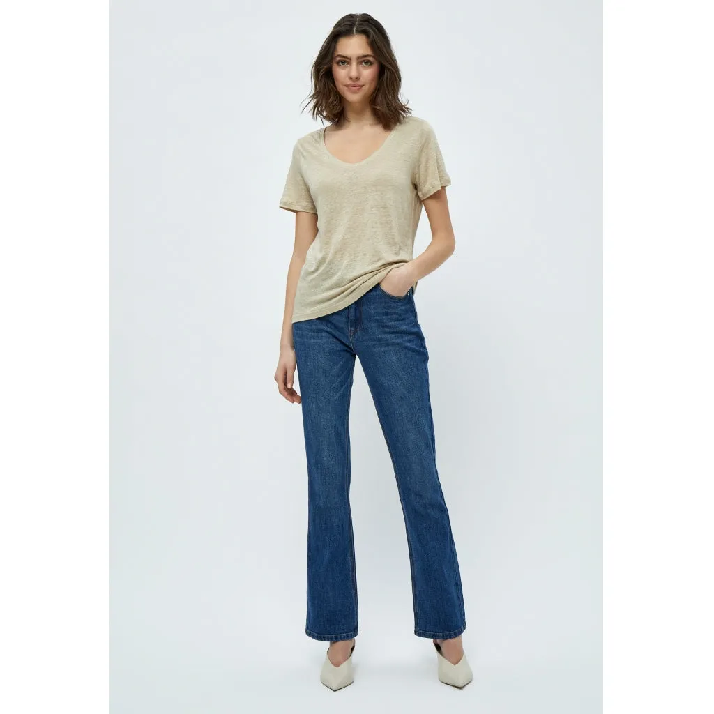 PCDicte V T-shirt - Feather Grey Melange