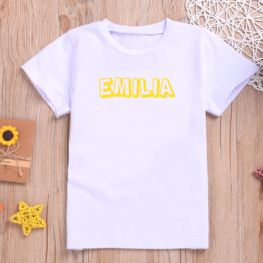 Personalised Name T-shirt For Kids