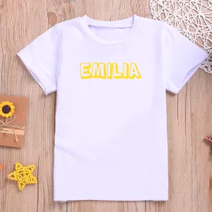 Personalised Name T-shirt For Kids