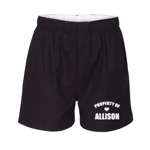 Personalized Property of Boxer Shorts