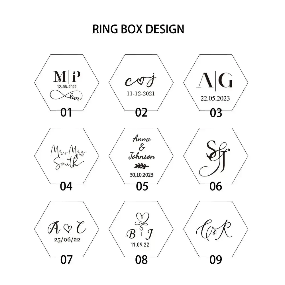Personalized Ring Box for Weddings and Engagements