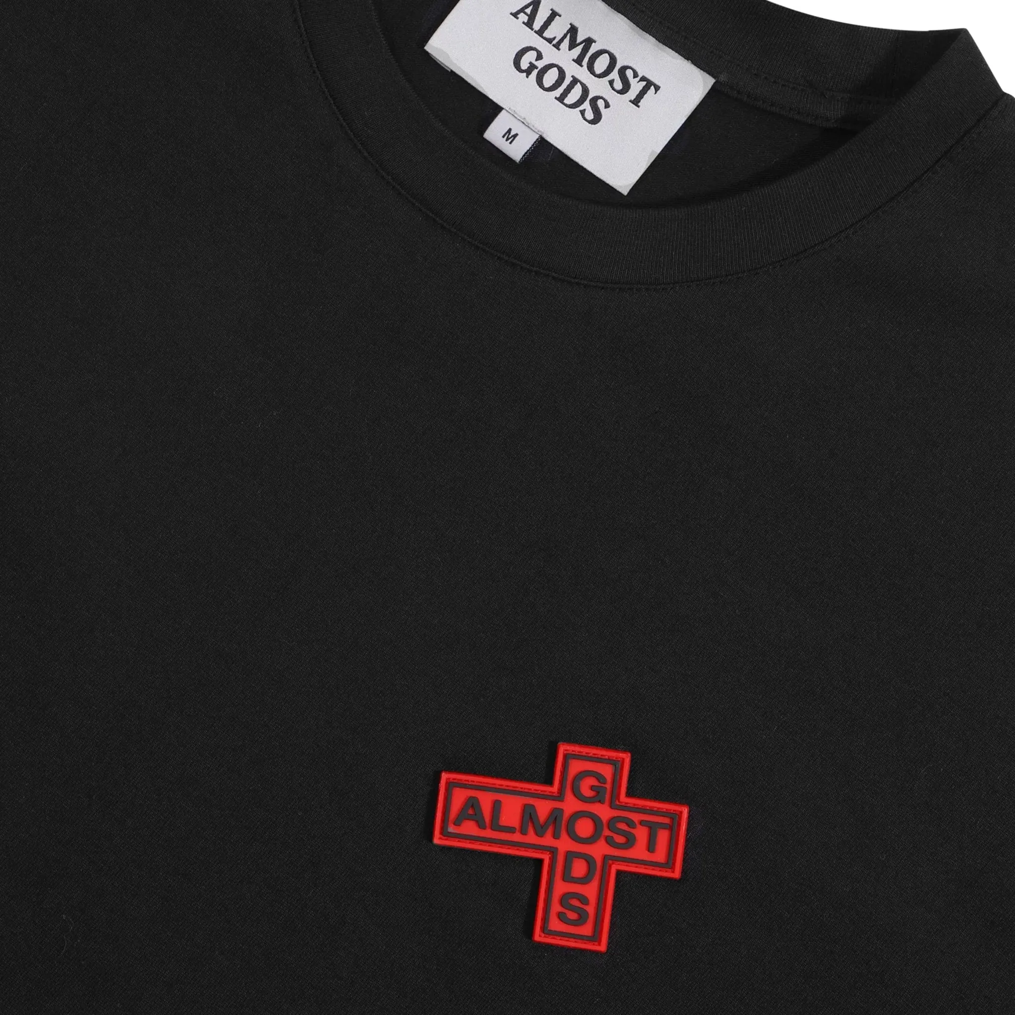 PIGMENT DYED RUBBER CROSS LOGO TEE