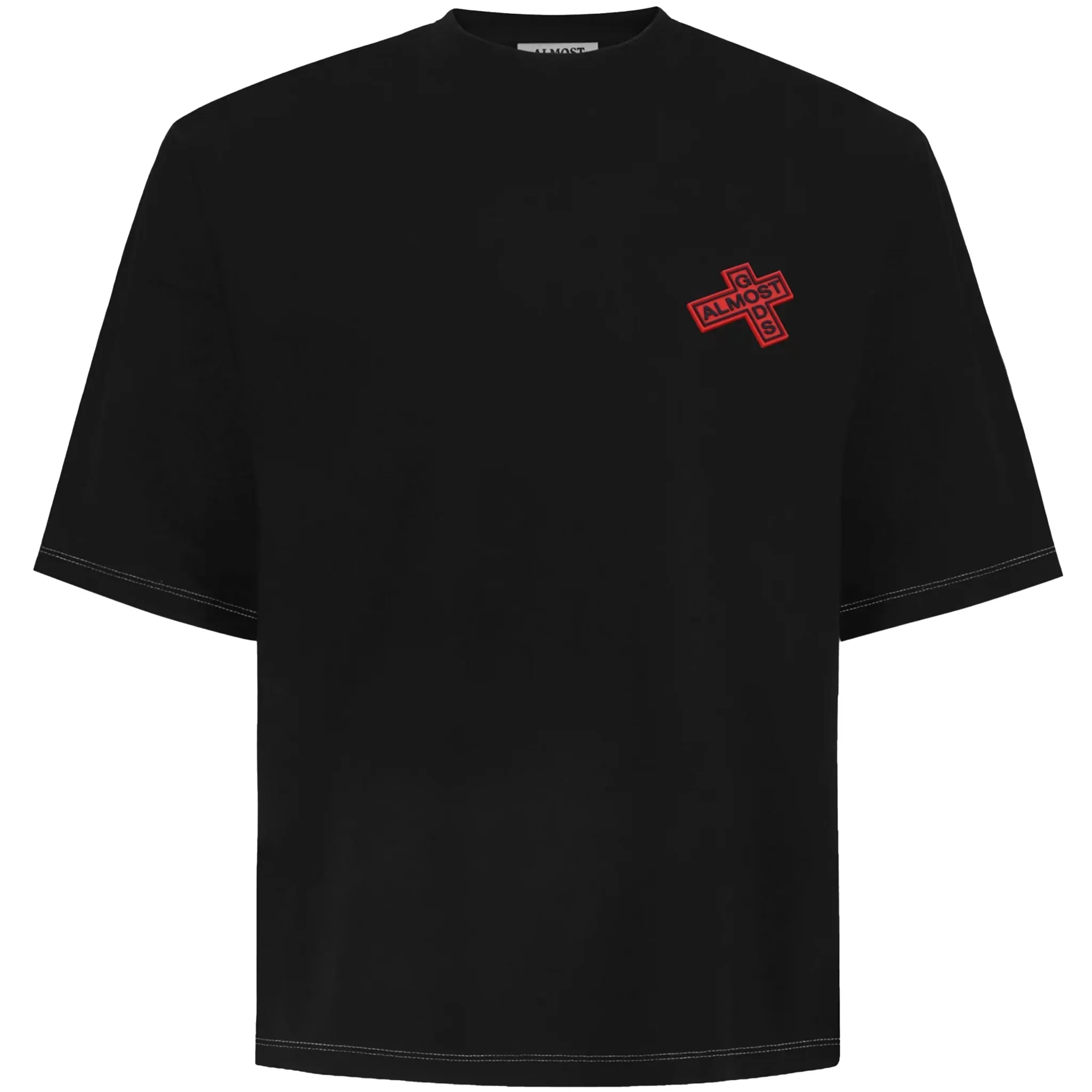 PIGMENT DYED RUBBER CROSS LOGO TEE