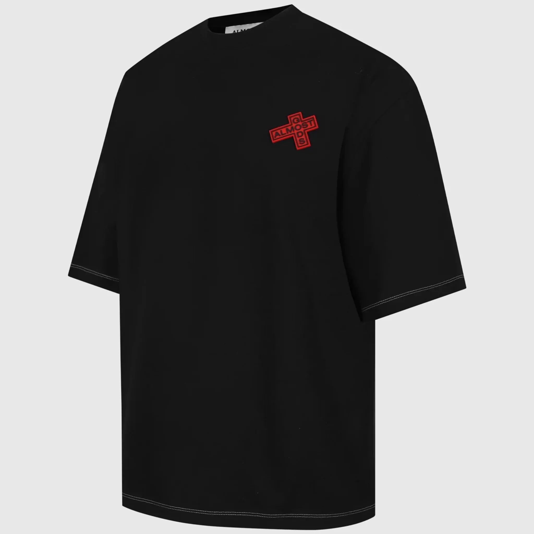 PIGMENT DYED RUBBER CROSS LOGO TEE