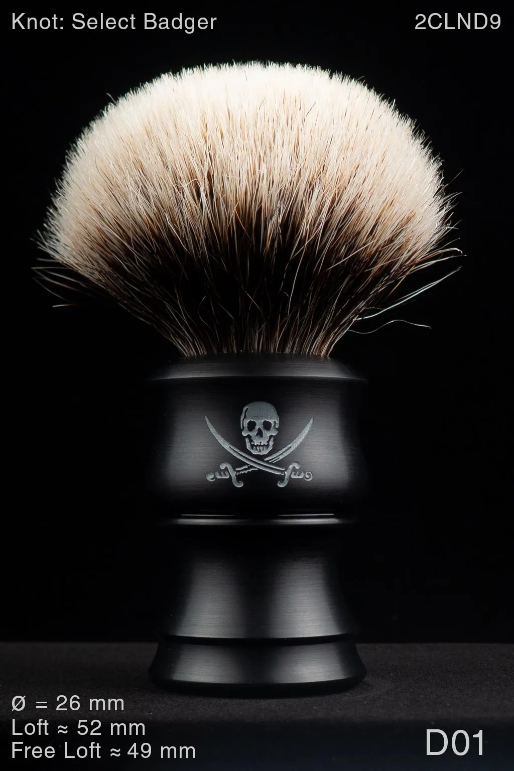 Pirate 26 mm Satin Ebony