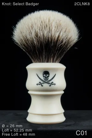 Pirate 26 mm Satin Ivory
