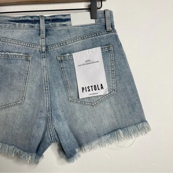 Pistola Bobbie Cut Off Short Encinitas High Rise Crossover Cutoff Shorts 26 NWT