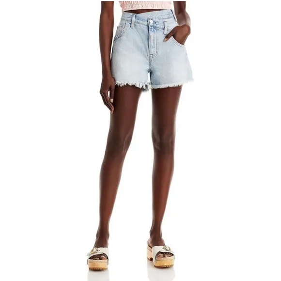 Pistola Bobbie Cut Off Short Encinitas High Rise Crossover Cutoff Shorts 26 NWT