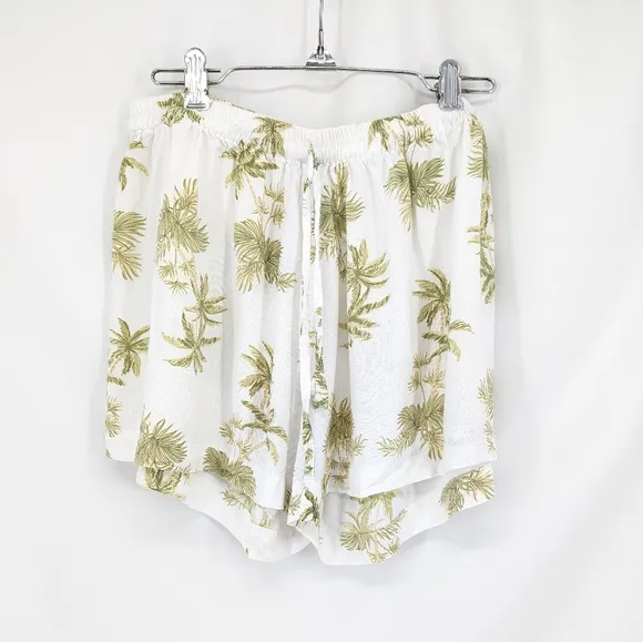 Piyama Maggie Pajama Set Vintage Palm Tree Olive Size Small