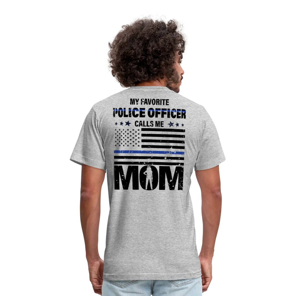 Police Officer Mom Unisex Jersey T-Shirt by Bella   Canvas (CK4138)