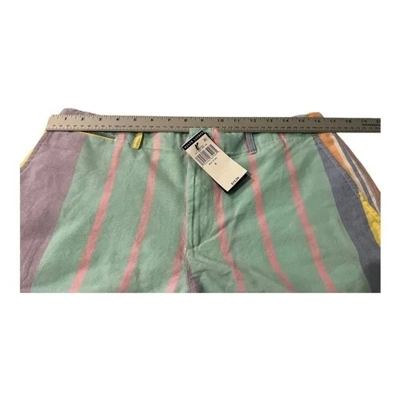 POLO RALPH LAURENCasual cotton Colorful Relaxed Striped shorts 6 NWT