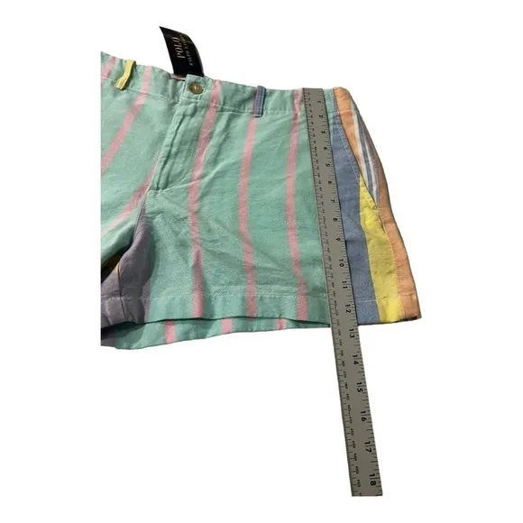 POLO RALPH LAURENCasual cotton Colorful Relaxed Striped shorts 6 NWT